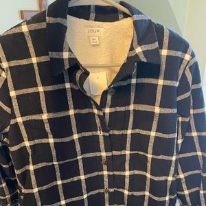XS new Sherpa lined flannel